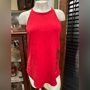 UNDER HARMER RED GYM TANK TOP OPEN SIDES. Sz M